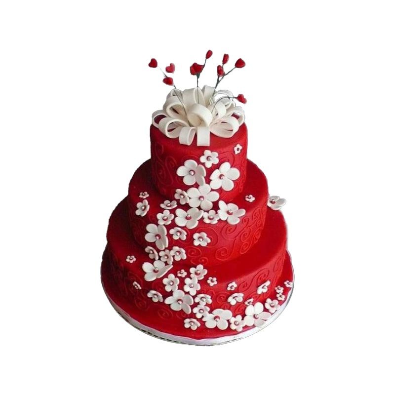 3 Tier Red Theme Cake 3 Tier Red Theme Cake