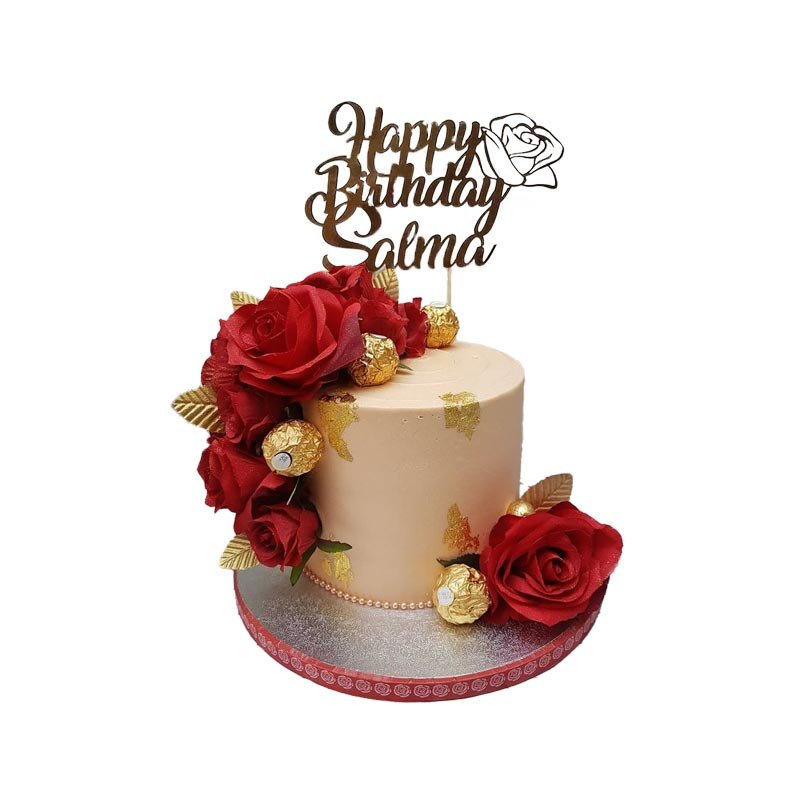 Red Rose Theme Cake Red Rose Theme Cake