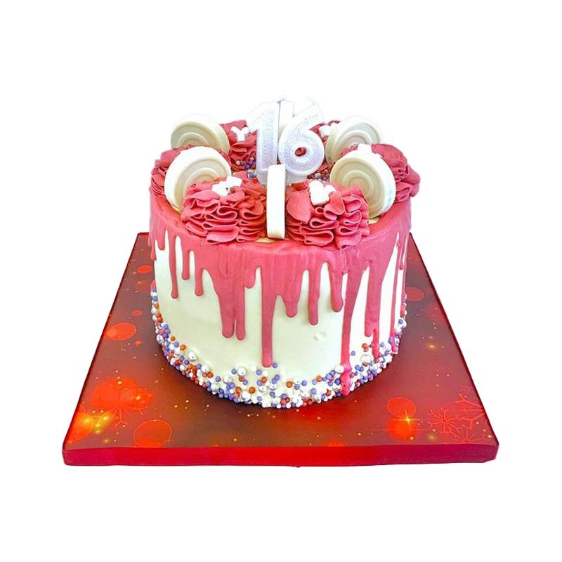 Pink Dripping Cake Pink Dripping Cake