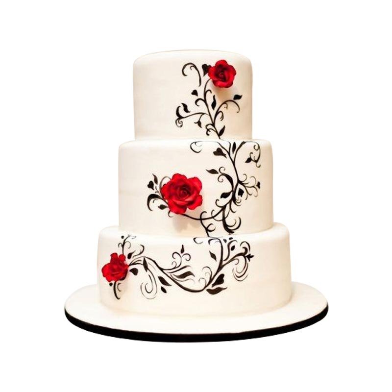 Elegant 3 Tier Cake-3 Elegant 3 Tier Cake-3