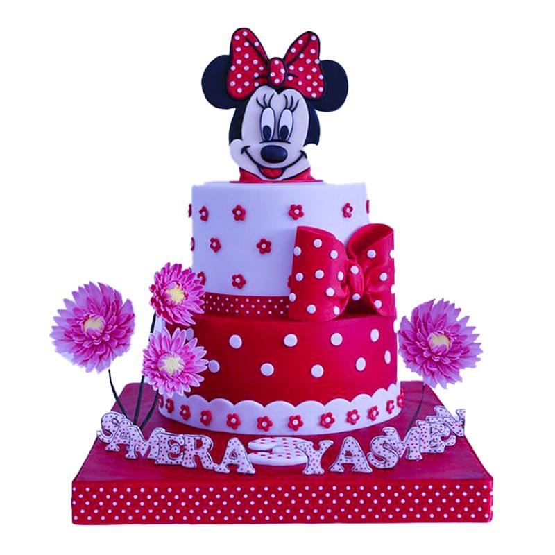 Minnie Mouse 2 Tier Theme Cake Minnie Mouse 2 Tier Theme Cake