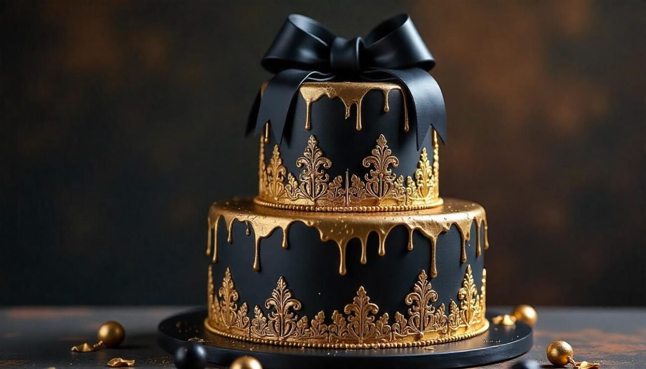 2 Tier Black And Gold Theme