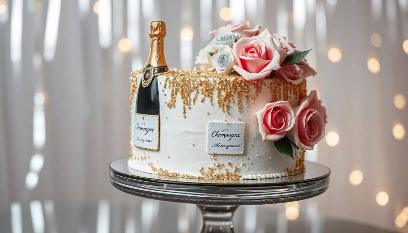 Champaign Theme Cake