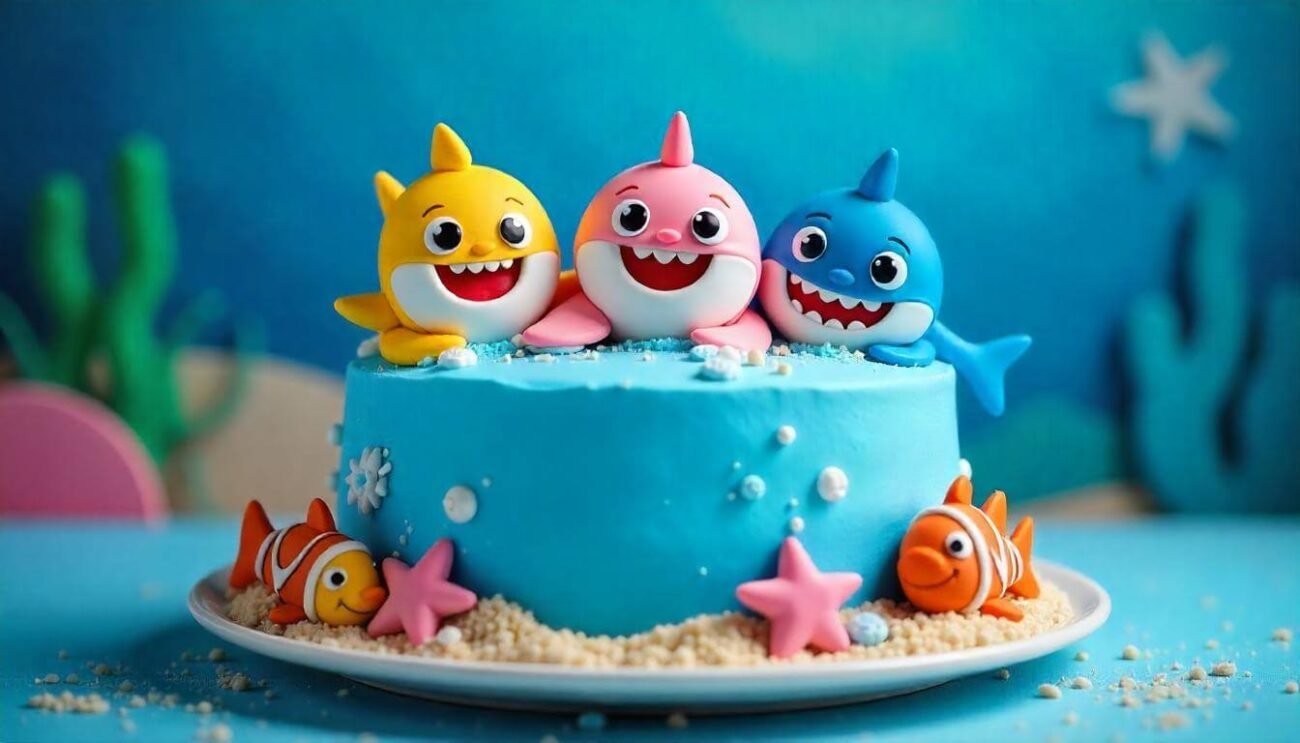 Delightful Baby Shark Cake