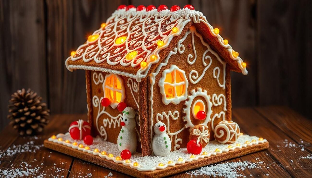 Gingerbread House Cake