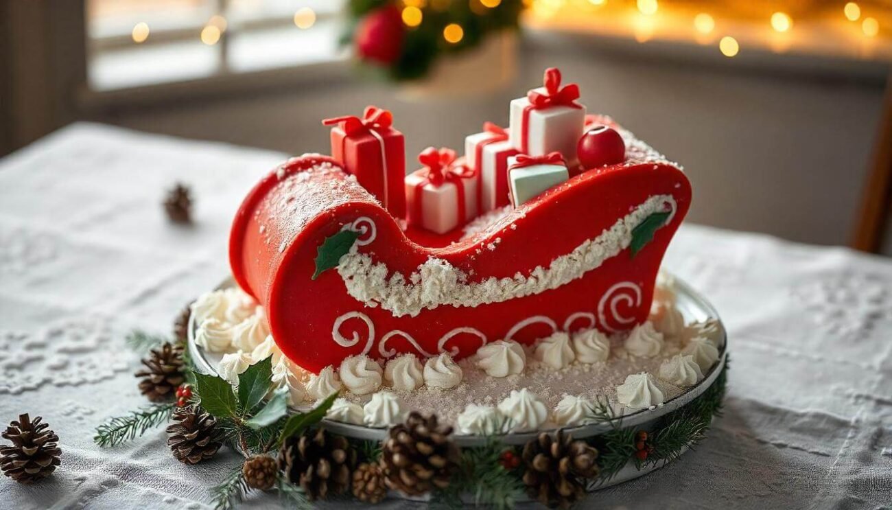 Santa’s Sleigh Cake
