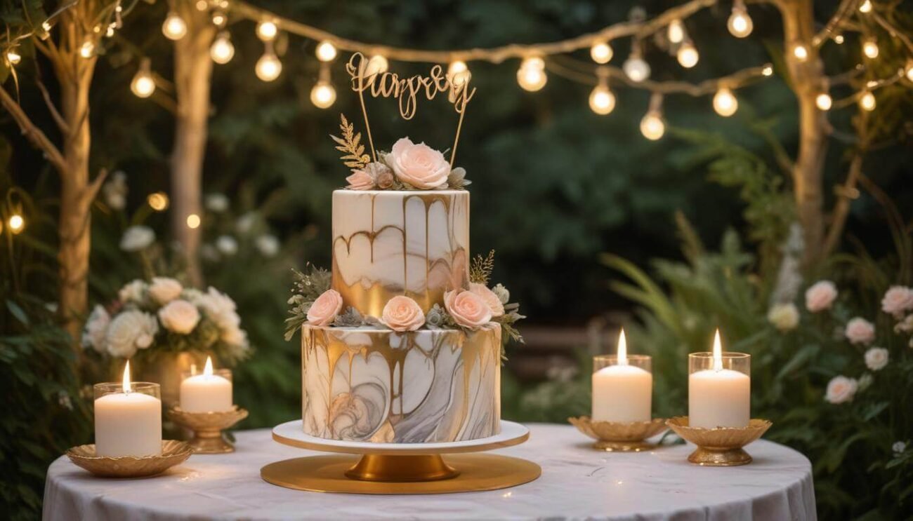 Forever Together Cake / Golden Vows