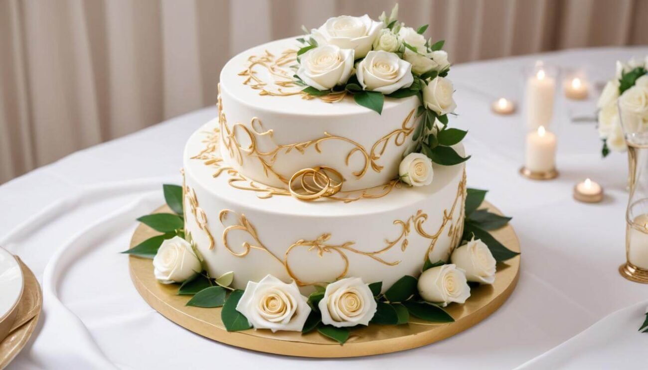 Forever Together Cake / Golden Vows