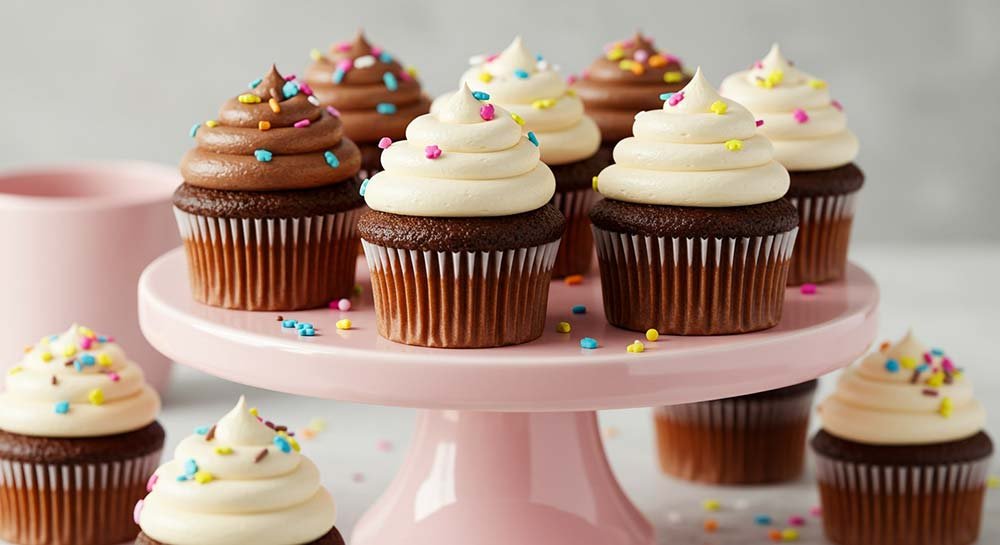 Chocolate-and-Vanilla-Cupcakes