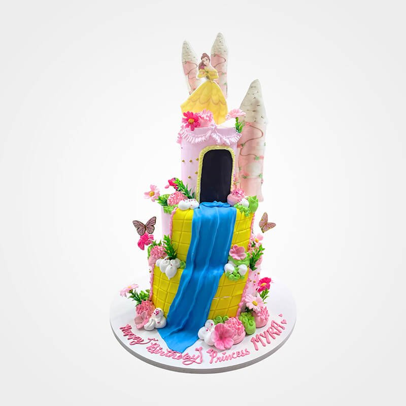 Princess Belle Castle Cake Princess Belle Castle Cake