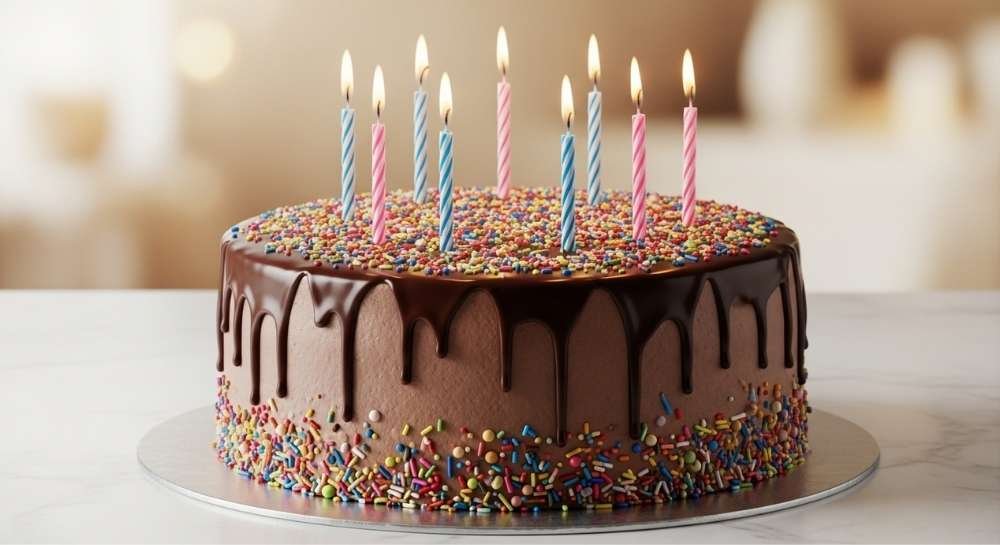 Chocolate Confetti Cake