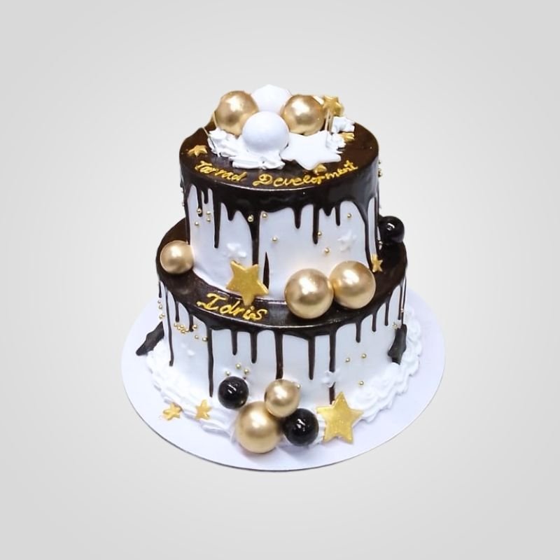 2 tier golden drip cake 2 tier golden drip cake