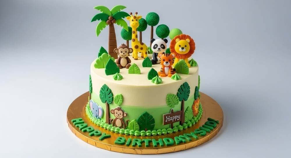 Jungle Theme Cake