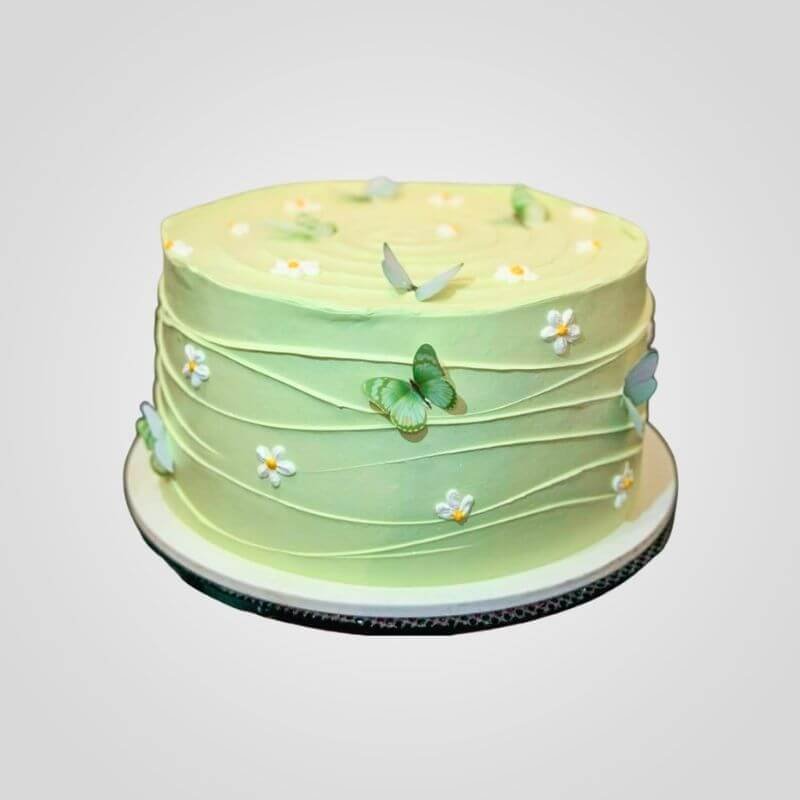 Sage Green Butterfly Cake Sage Green Butterfly Cake