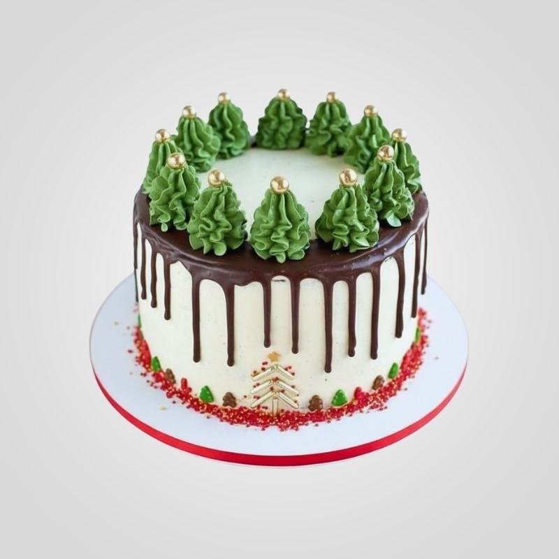 Christmas tree cake (1) Christmas tree cake 2