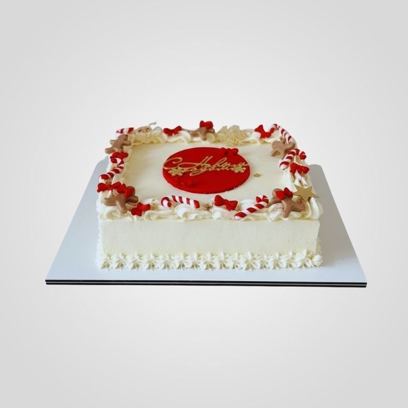 Vintage Christmas Square Cake Vintage Christmas Square Cake